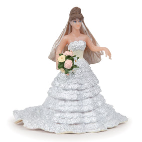 Figurine Mariée dentelle blanche