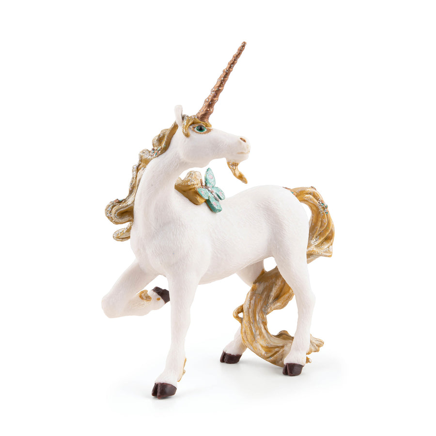 Figurine Licorne dorée