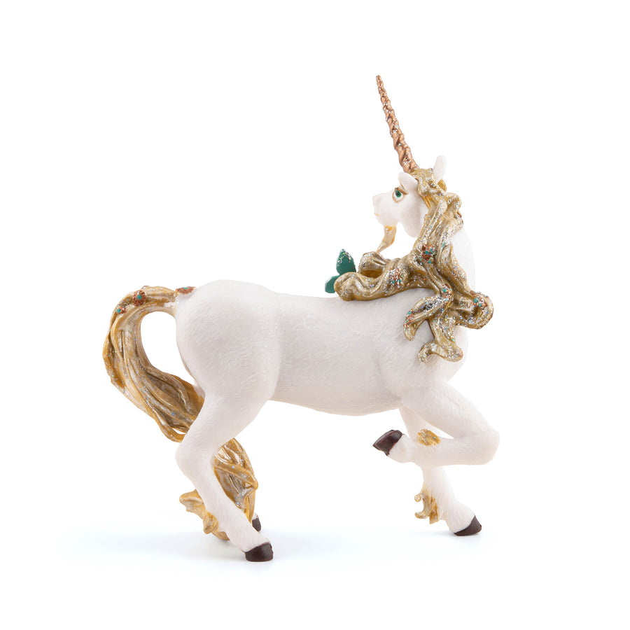 Figurine Licorne dorée