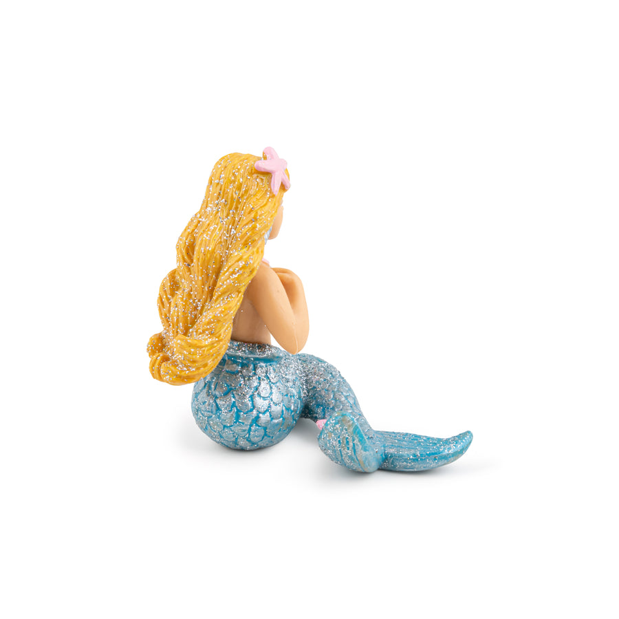 Figurine Sirène argentée