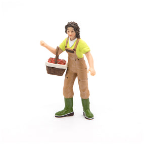 Farmer with Basket Figurine