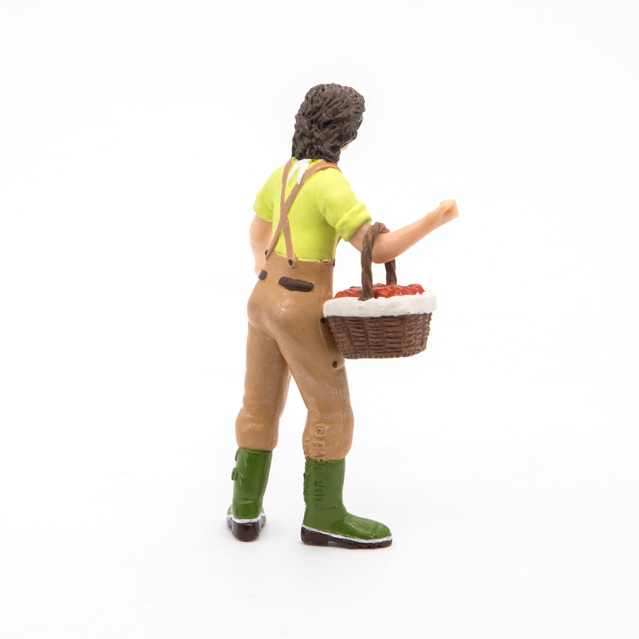 Figur Bauer mit Korb