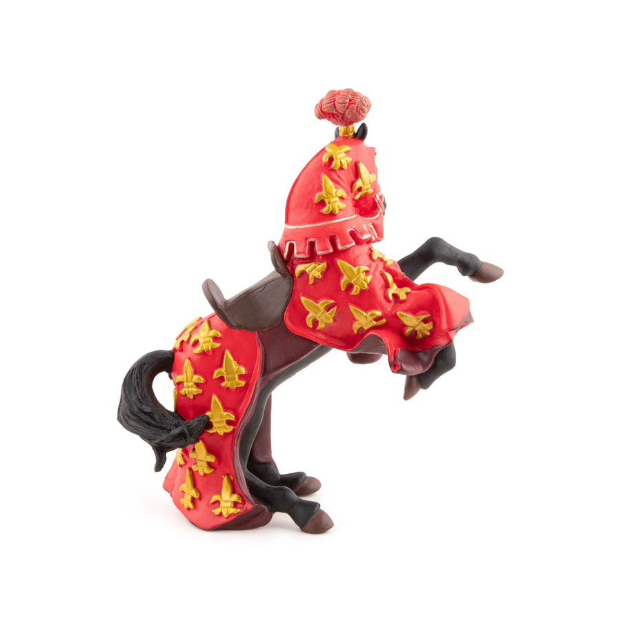 Figurine Cheval du prince Philippe rouge