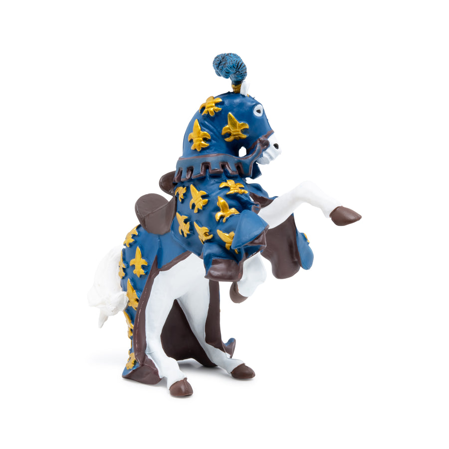Figurine Cheval du prince Philippe bleu