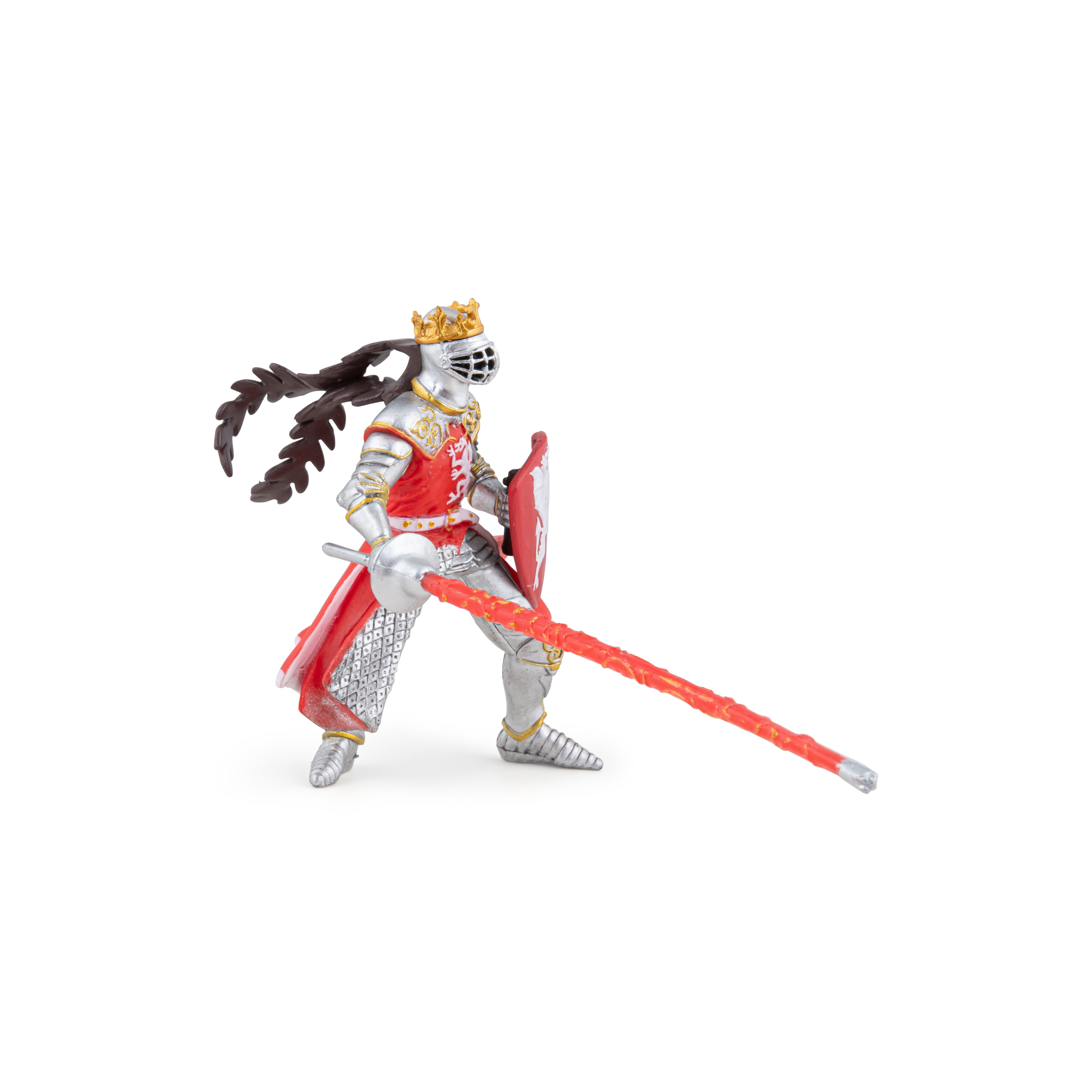 King with Red Dragon Figurine - Medieval | Papo France