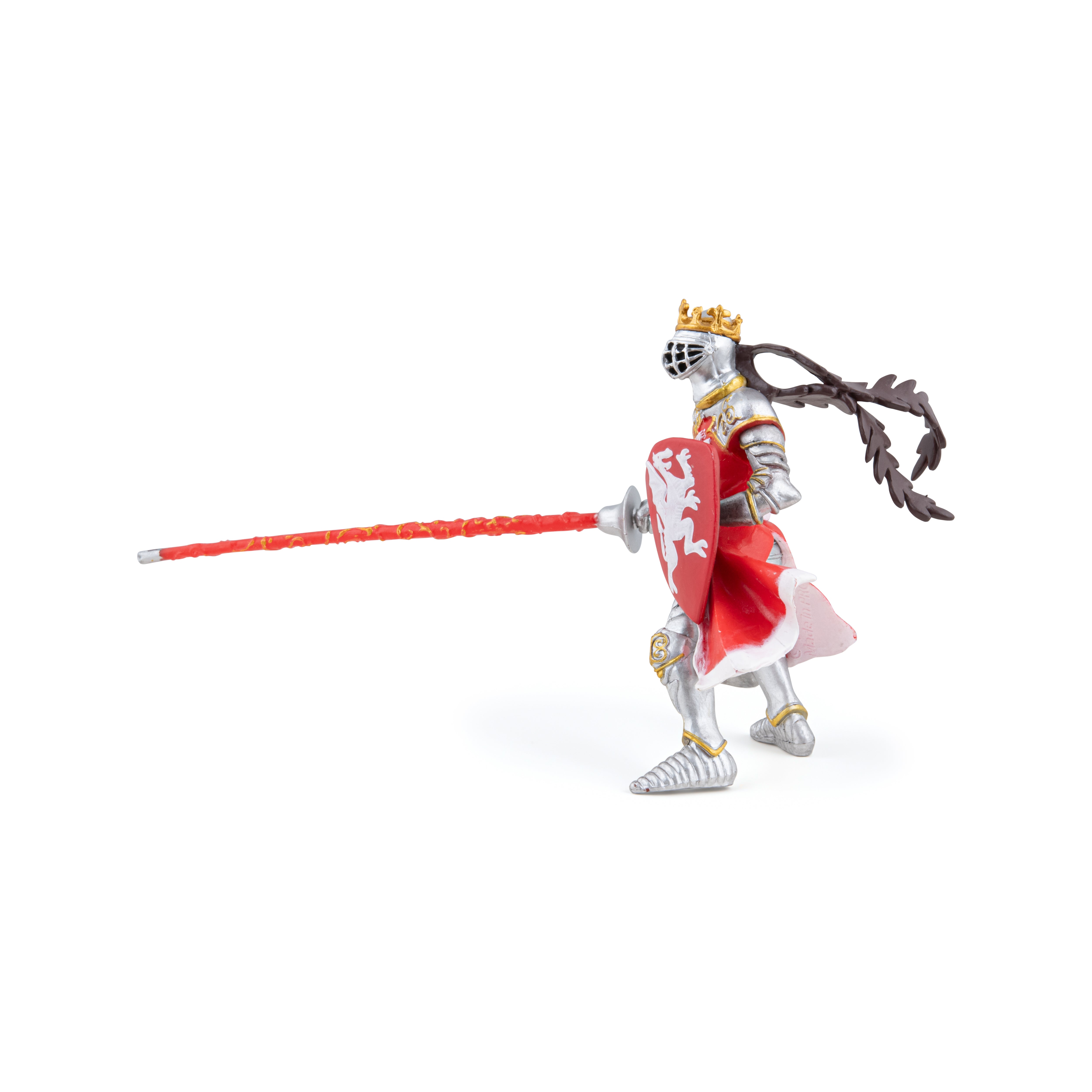 King with Red Dragon Figurine - Medieval | Papo France