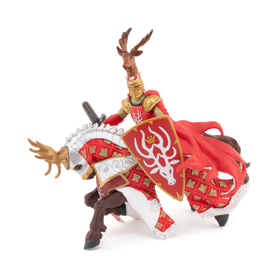 Figurine Cheval du Maître des armes cimier cerf