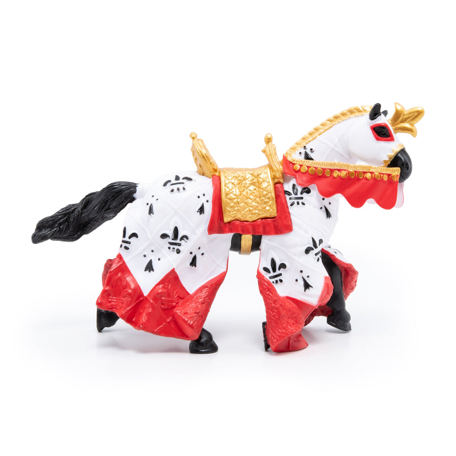 Red King Arthur Horse Figurine