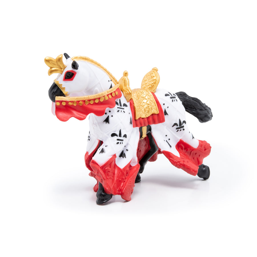 Red King Arthur Horse Figurine
