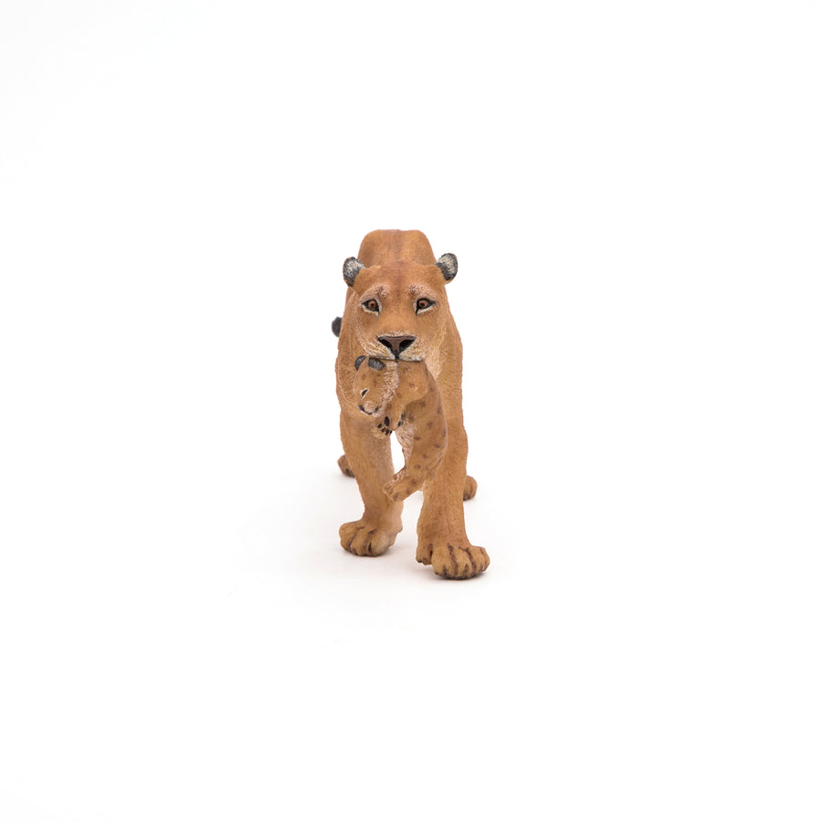 Lioness with cub figurine