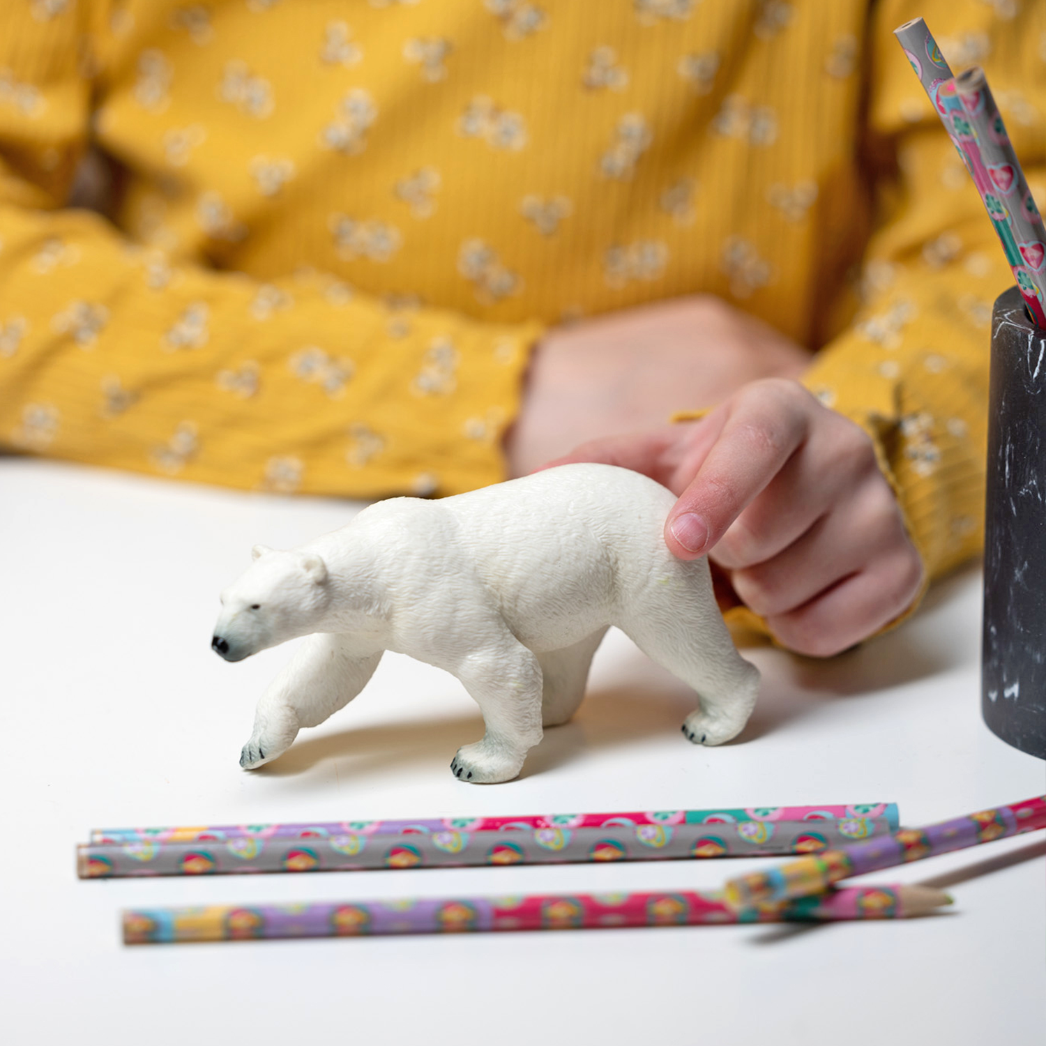 2 Eisbär-Figuren Aus Kunststoff – Realistisches Modell, Für Spielzeug, Deko & Lernen