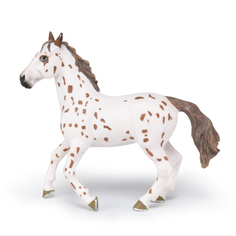 Figurine Jument appaloosa brune
