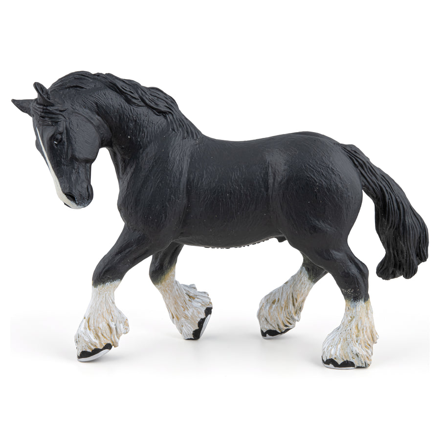 Black Shire Stallion Figurine