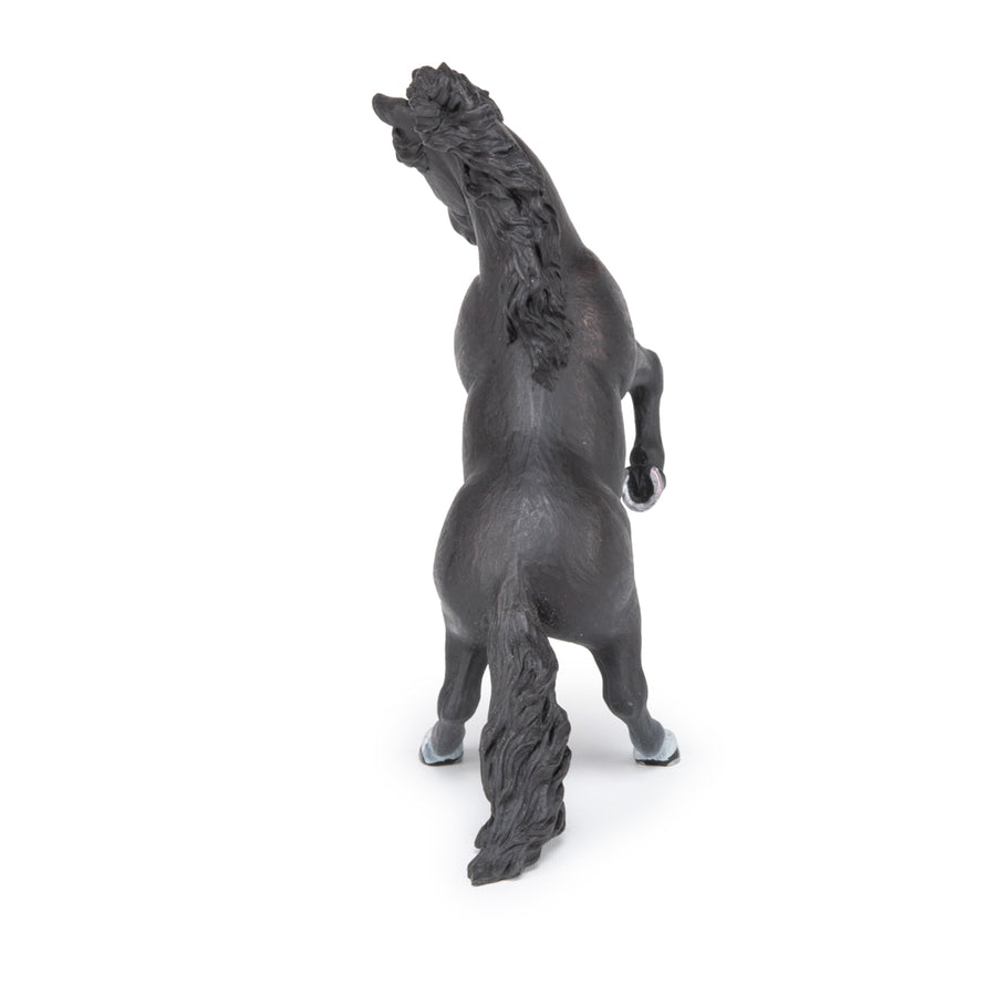 Black Rearing Horse Figurine