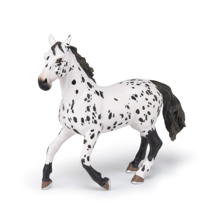 Black Appaloosa Horse Figurine