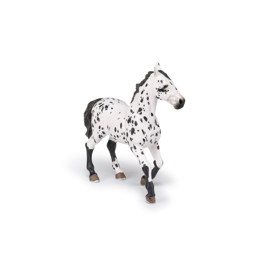 Black Appaloosa Horse Figurine