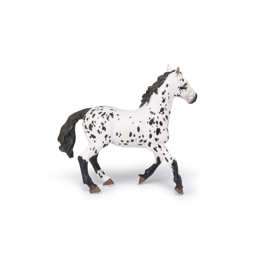 Black Appaloosa Horse Figurine