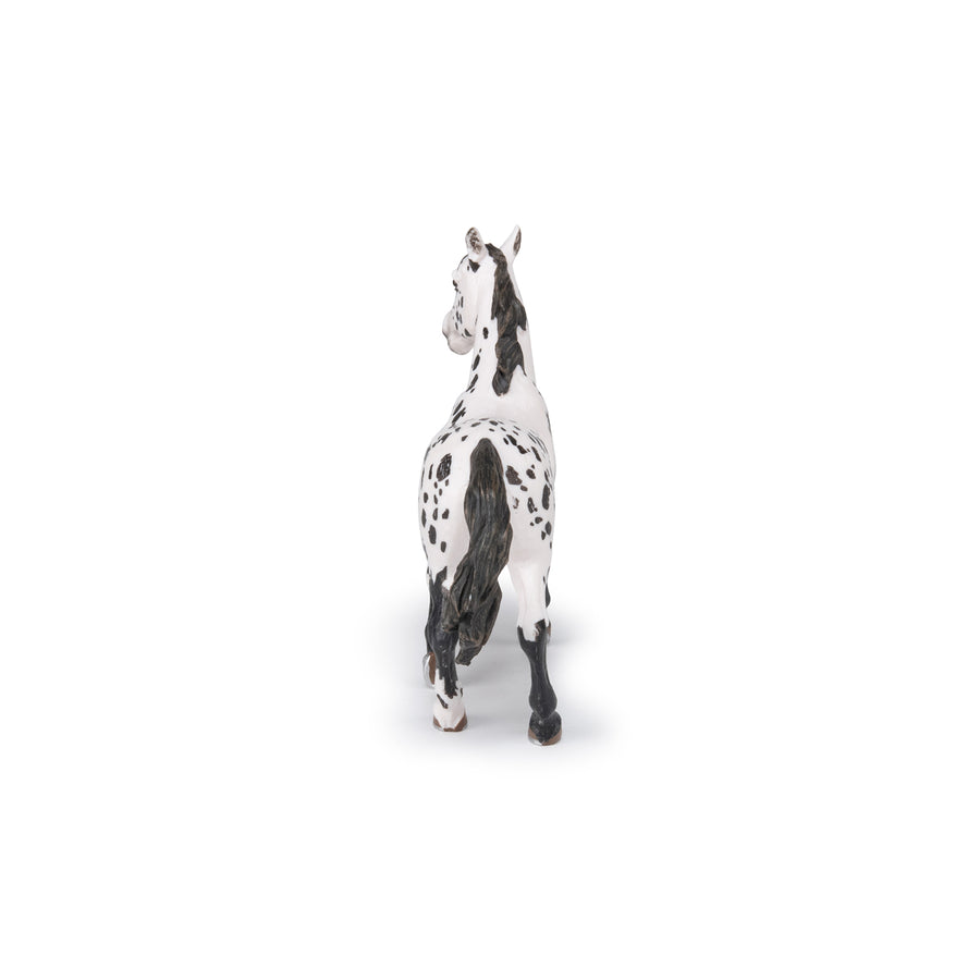 Black Appaloosa Horse Figurine