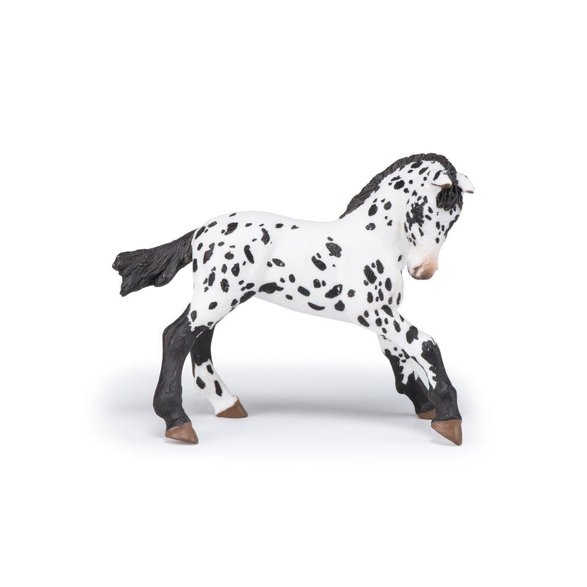 PAPO Figurine Cavalière Fashion Hiver Avec Cheval - Collection Chevaux, Poulains Et Poneys 52011