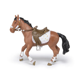 Figurine Cheval de la cavalière fashion hiver