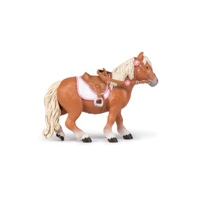 Figurine Poney Shetland avec selle