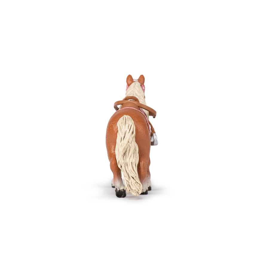 Figurine Poney Shetland avec selle