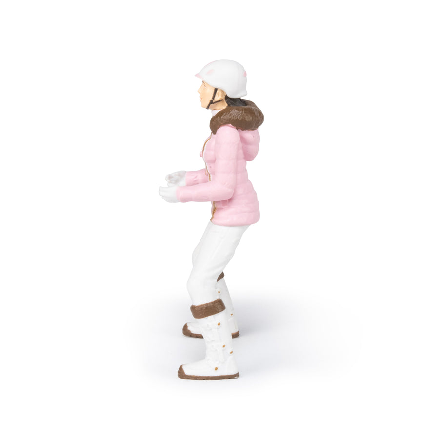 Figurine Cavalière fashion hiver